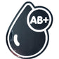 BLOOD GROUPS STICKERS - Thebrapshop