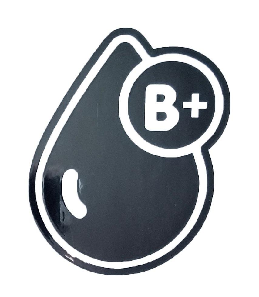 BLOOD GROUPS STICKERS - Thebrapshop