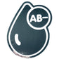 BLOOD GROUPS STICKERS - Thebrapshop