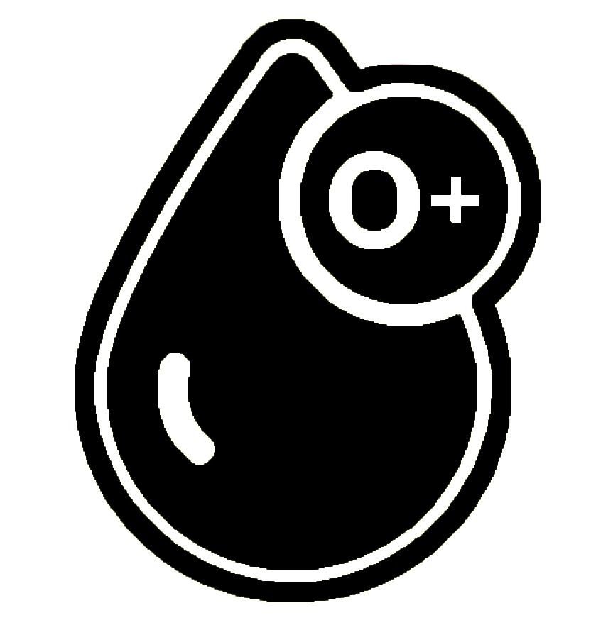 BLOOD GROUPS STICKERS - Thebrapshop