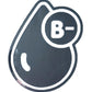 BLOOD GROUPS STICKERS - Thebrapshop