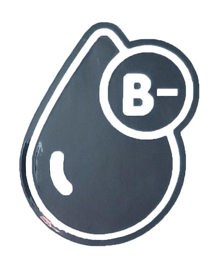 BLOOD GROUPS STICKERS - Thebrapshop
