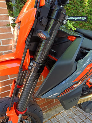 CARBON FORK GUARDS - Thebrapshop