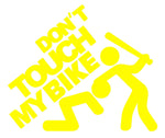 DON'T TOUCH MY BIKE STICKERS - Thebrapshop