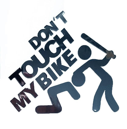 DON'T TOUCH MY BIKE STICKERS - Thebrapshop