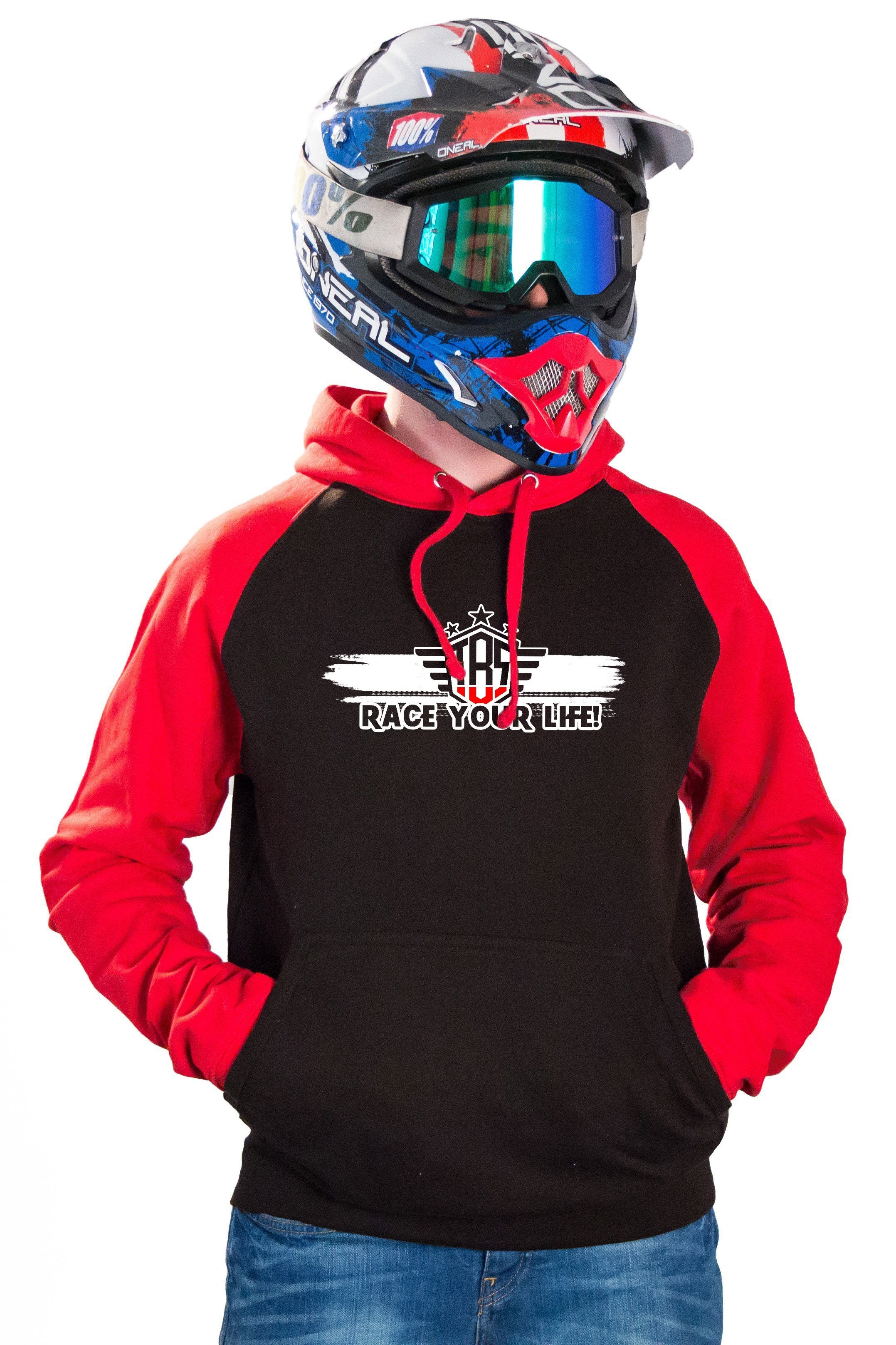 RACE YOUR LIFE! - BLACK FIRE HOODIES