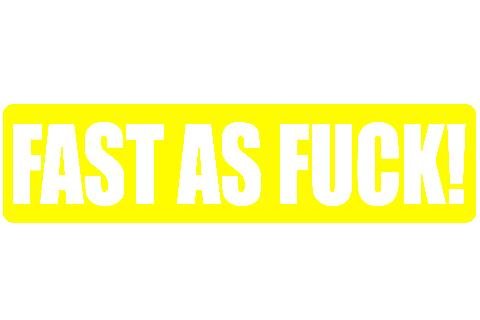 FAST AS FUCK STICKERS - Thebrapshop