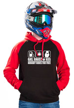 GAS GRASS OR ASS - BLACK FIRE HOODIES - Thebrapshop