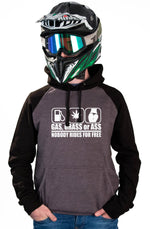 GAS GRASS OR ASS - CHARCOAL HOODIES - Thebrapshop