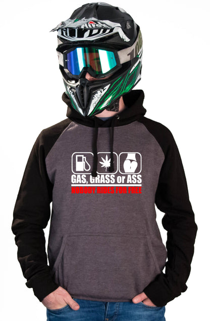 GAS GRASS OR ASS - CHARCOAL HOODIES - Thebrapshop