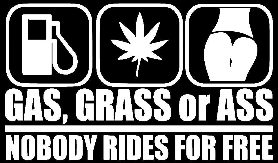 GAS GRASS OR ASS STICKERS - Thebrapshop