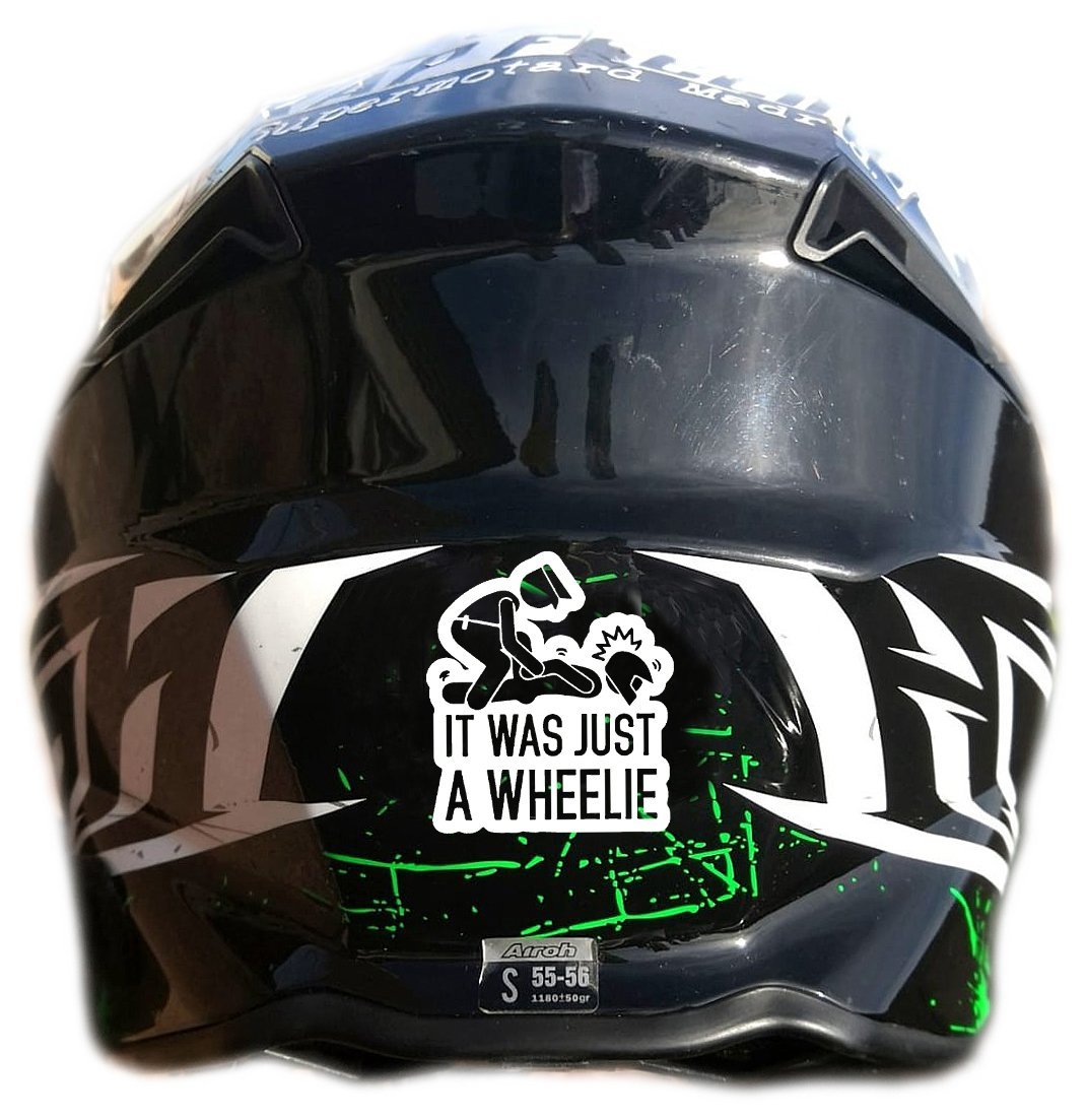 IT WAS JUST A WHEELIE STICKERS - Thebrapshop