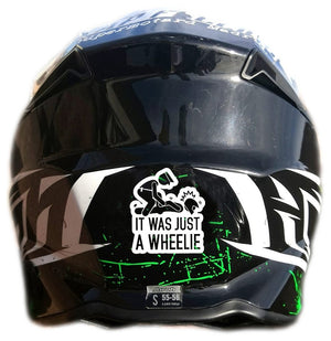 IT WAS JUST A WHEELIE STICKERS - Thebrapshop