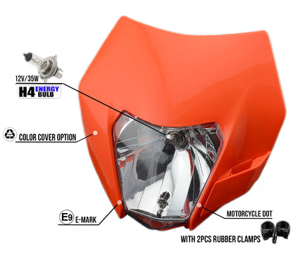 KTM MASK+HEADLIGHT 14-23 - Thebrapshop