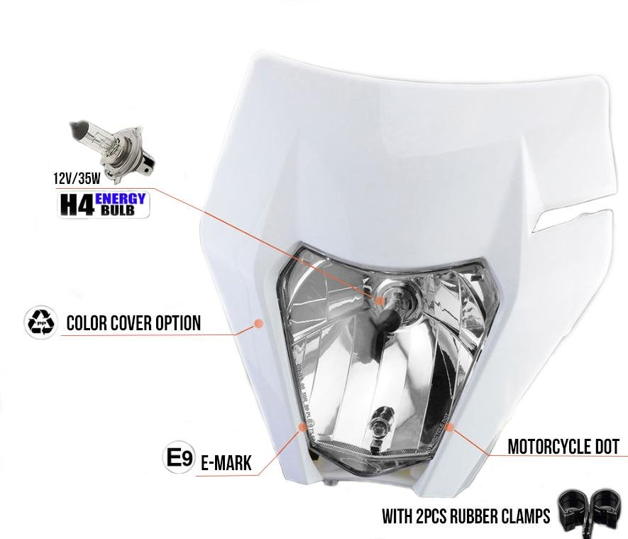KTM MASK+HEADLIGHT 14-23 - Thebrapshop