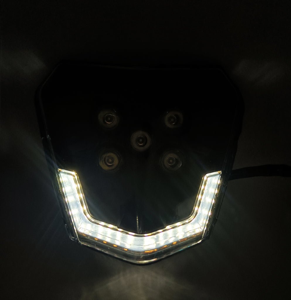 LED HEADLIGHT V1 SMOKED STRIP - Thebrapshop