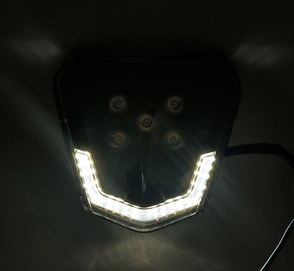 LED HEADLIGHT V1 SMOKED STRIP - Thebrapshop