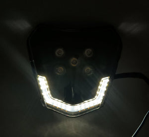 LED HEADLIGHT V1 SMOKED STRIP - Thebrapshop