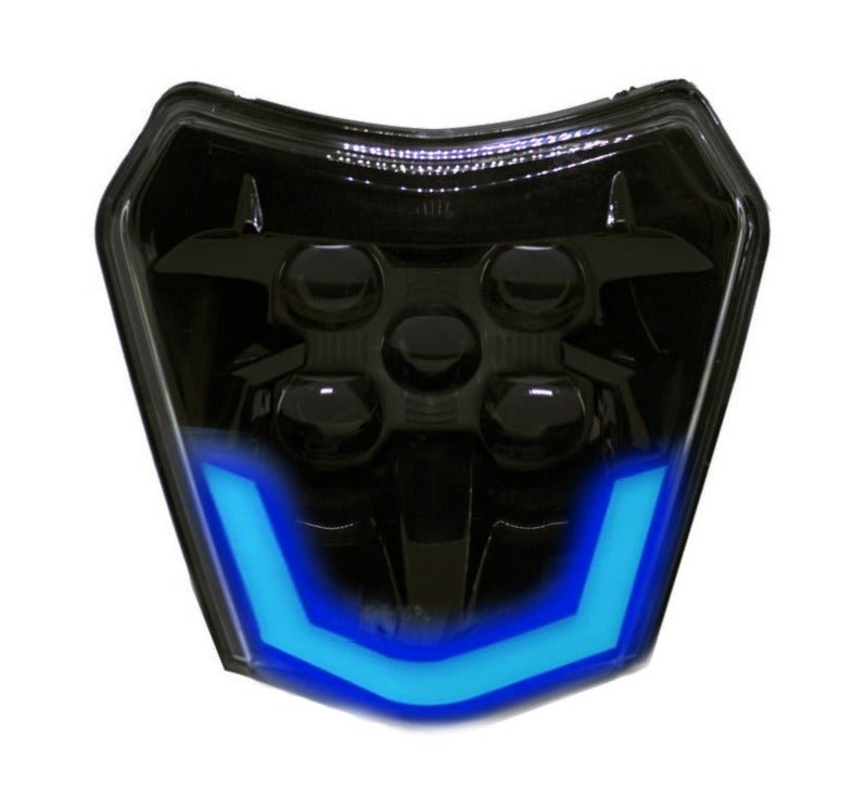 LED HEADLIGHT V2 SMOKED BLUE EDITION - Thebrapshop
