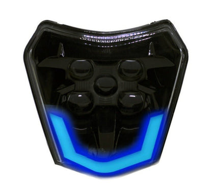 LED HEADLIGHT V2 SMOKED BLUE EDITION - Thebrapshop