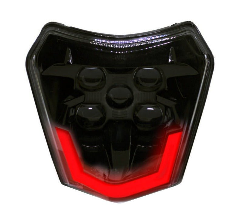 LED HEADLIGHT V2 SMOKED RED EDITION - Thebrapshop