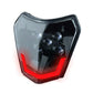 LED HEADLIGHT V2 SMOKED RED EDITION - Thebrapshop