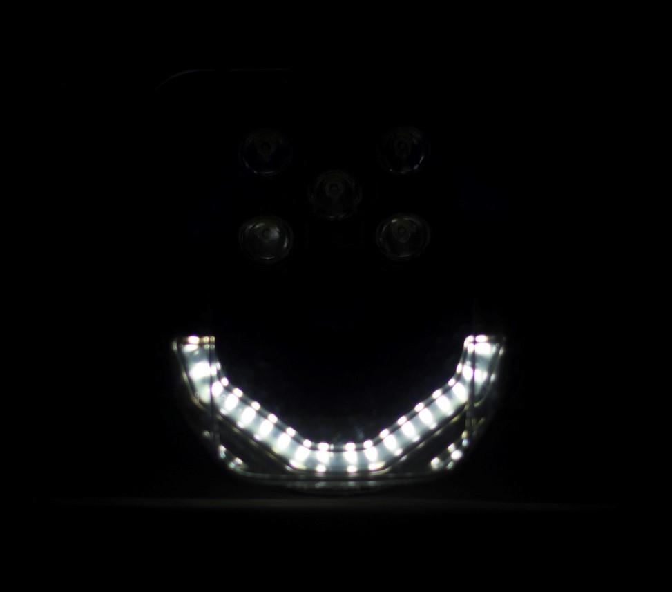 LED HEADLIGHT X2 SMOKED - Thebrapshop