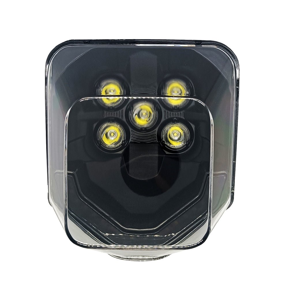 LED HEADLIGHT X2 SMOKED - Thebrapshop