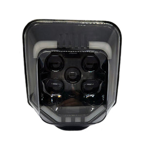 LED HEADLIGHT X3 SMOKED - Thebrapshop