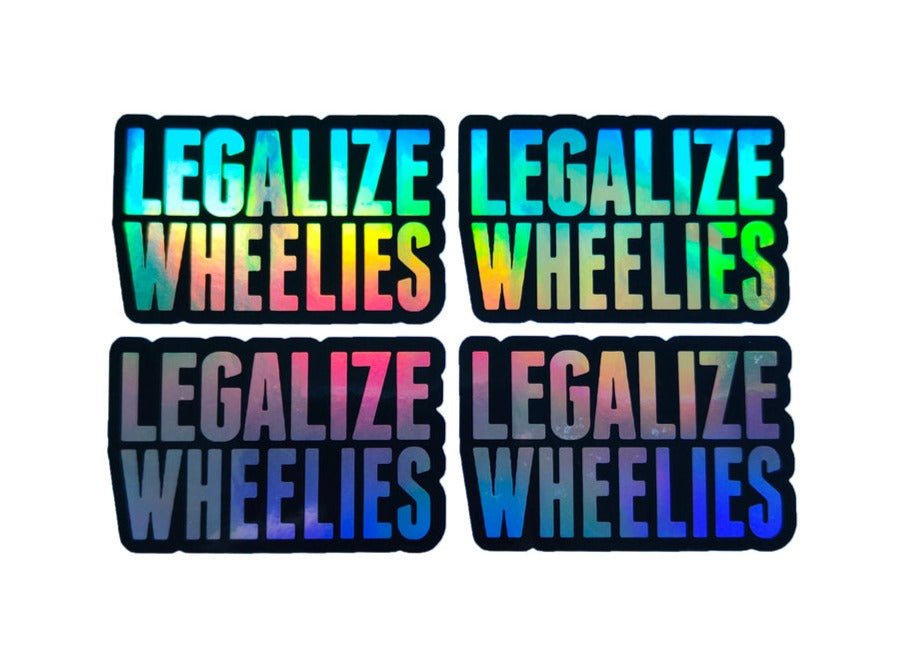 LEGALIZE WHEELIES HOLOGRAPHIC STICKERS - Thebrapshop