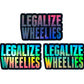 LEGALIZE WHEELIES HOLOGRAPHIC STICKERS - Thebrapshop