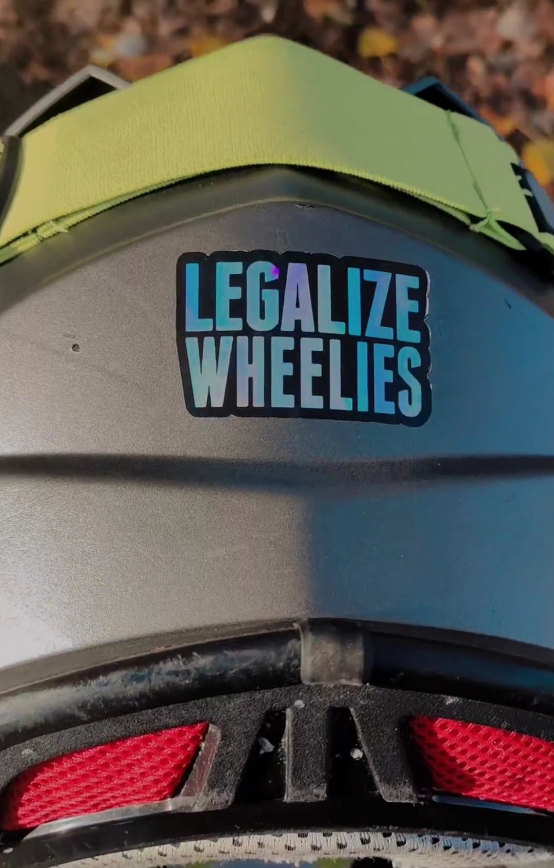 LEGALIZE WHEELIES HOLOGRAPHIC STICKERS - Thebrapshop