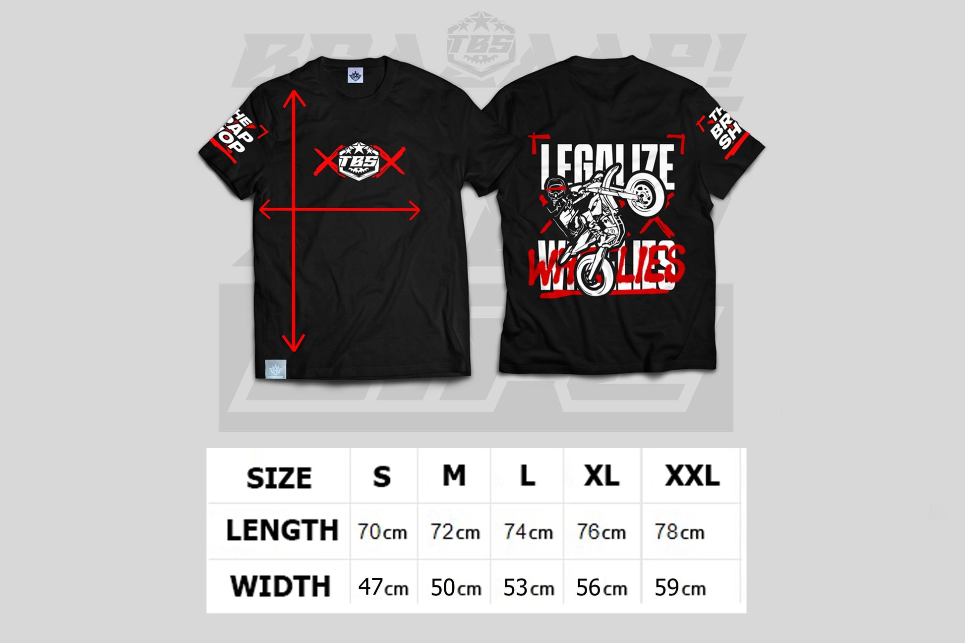 LEGALIZE WHEELIES T-SHIRTS - Thebrapshop