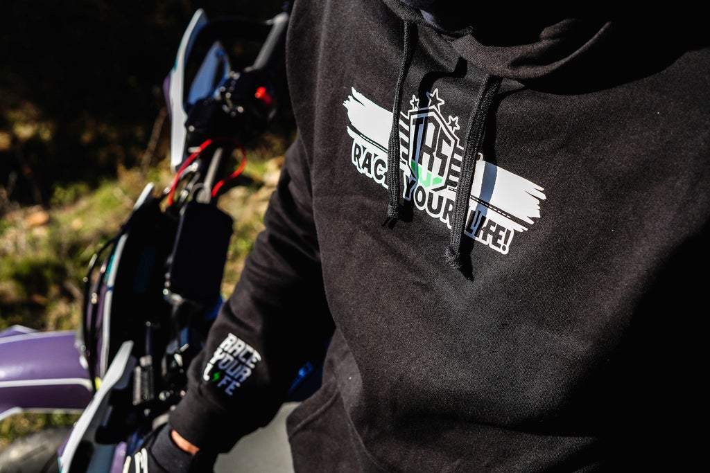 RACE YOUR LIFE! - BLACK HOODIES - Thebrapshop