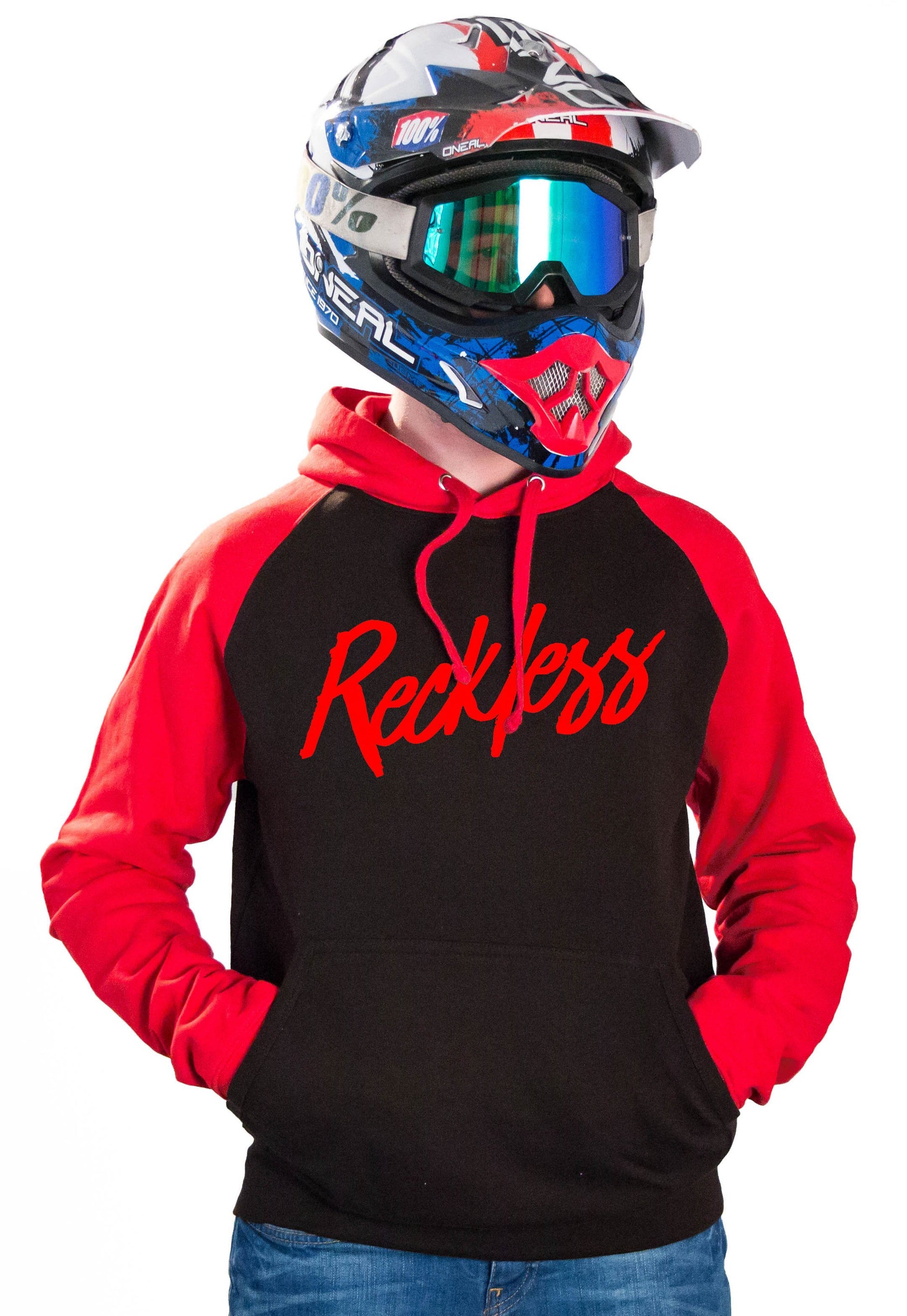 RECKLESS - BLACK FIRE HOODIES - Thebrapshop