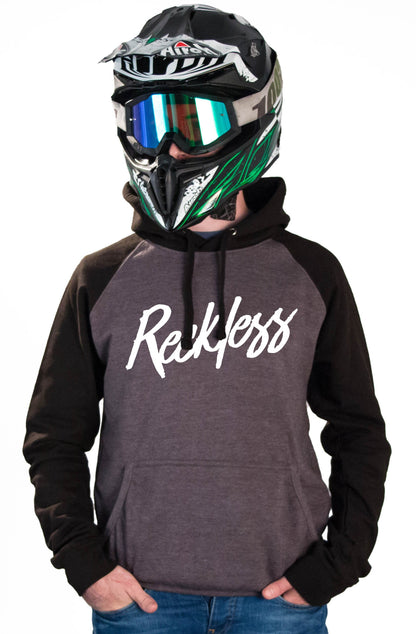 RECKLESS - CHARCOAL HOODIES - Thebrapshop