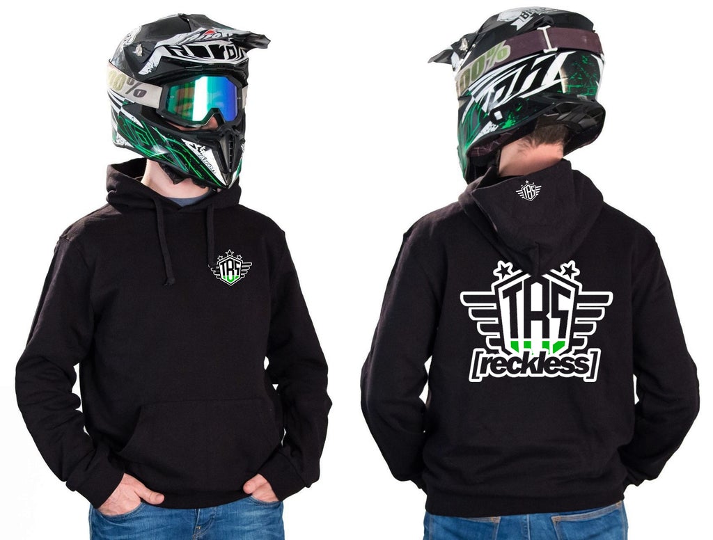 RECKLESS SIGNATURE - BLACK HOODIES - Thebrapshop