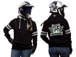 RECKLESS SIGNATURE - BLACK STRIPED HOODIES - Thebrapshop