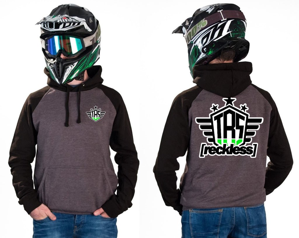 RECKLESS SIGNATURE - CHARCOAL HOODIES - Thebrapshop