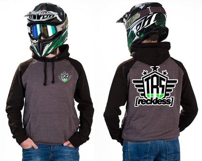 RECKLESS SIGNATURE - CHARCOAL HOODIES - Thebrapshop