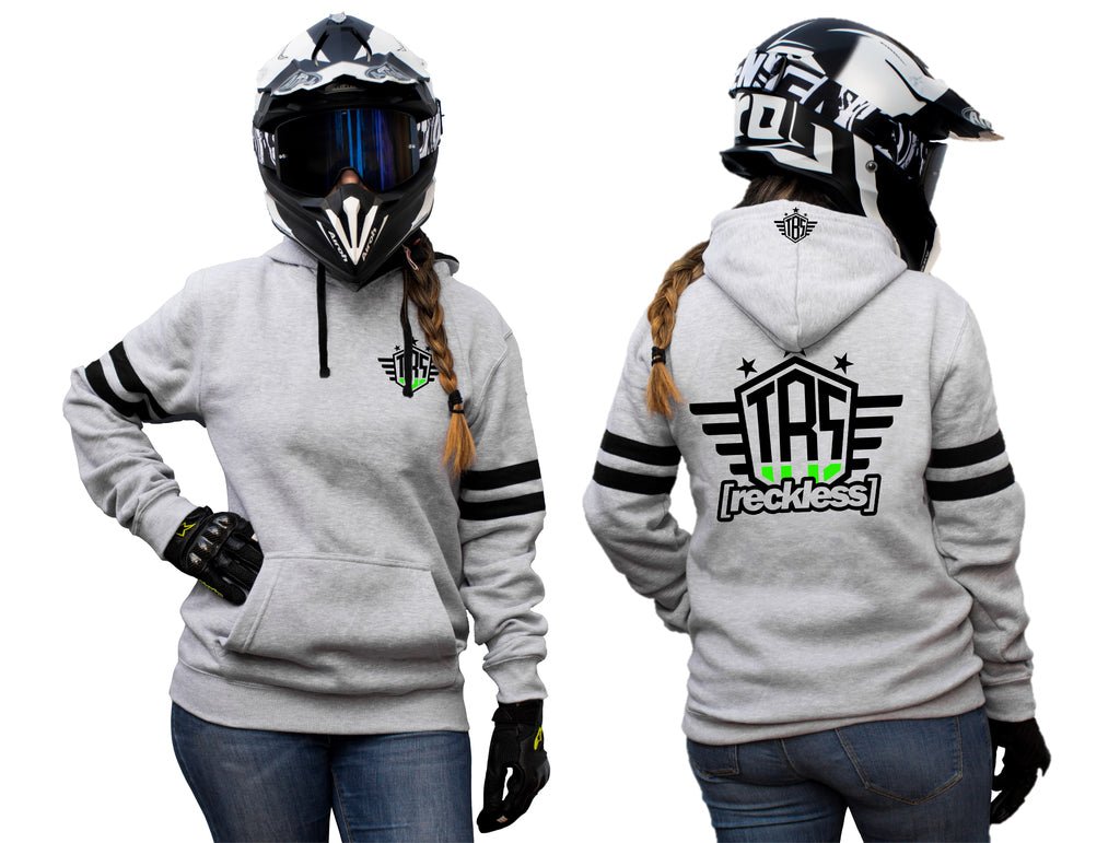 RECKLESS SIGNATURE - GREY STRIPED HOODIES - Thebrapshop