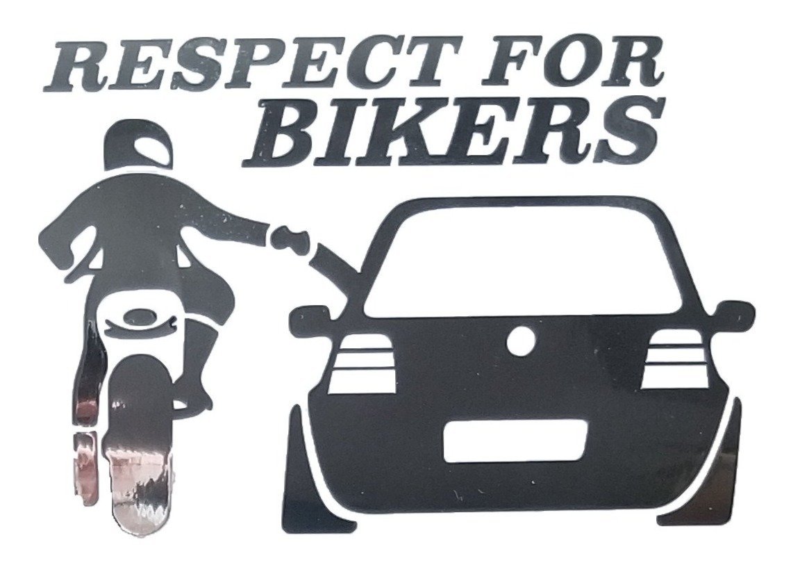 RESPECT FOR BIKERS STICKERS - Thebrapshop