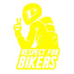 RESPECT FOR BIKERS STICKERS - Thebrapshop