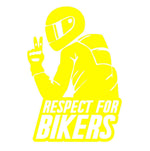 RESPECT FOR BIKERS STICKERS - Thebrapshop