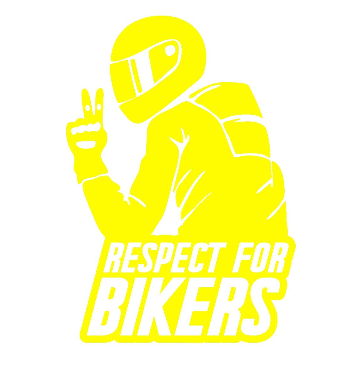 RESPECT FOR BIKERS STICKERS - Thebrapshop