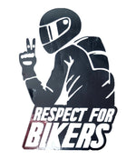 RESPECT FOR BIKERS STICKERS - Thebrapshop