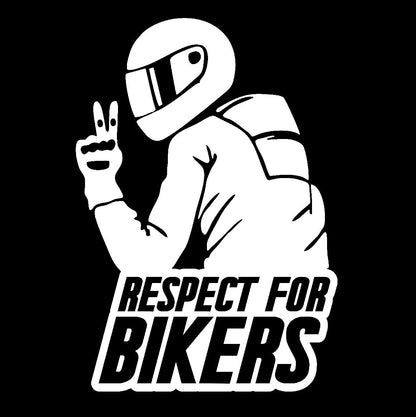 RESPECT FOR BIKERS STICKERS - Thebrapshop