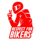 RESPECT FOR BIKERS STICKERS - Thebrapshop