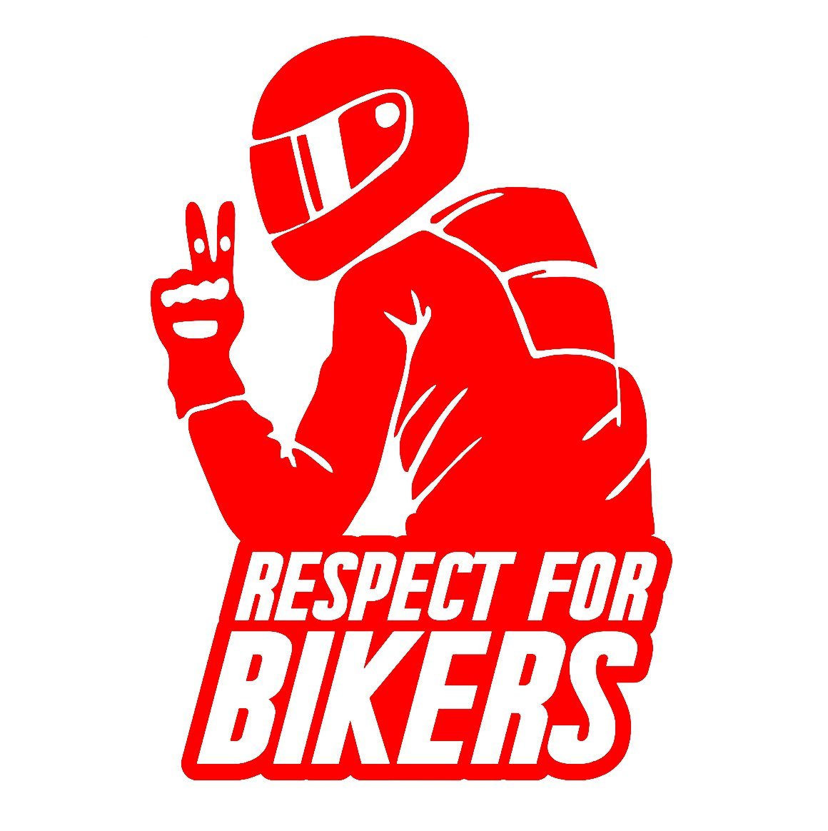 RESPECT FOR BIKERS STICKERS - Thebrapshop