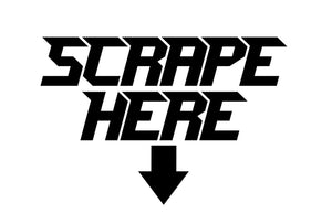 SCRAPE HERE STICKERS - Thebrapshop
